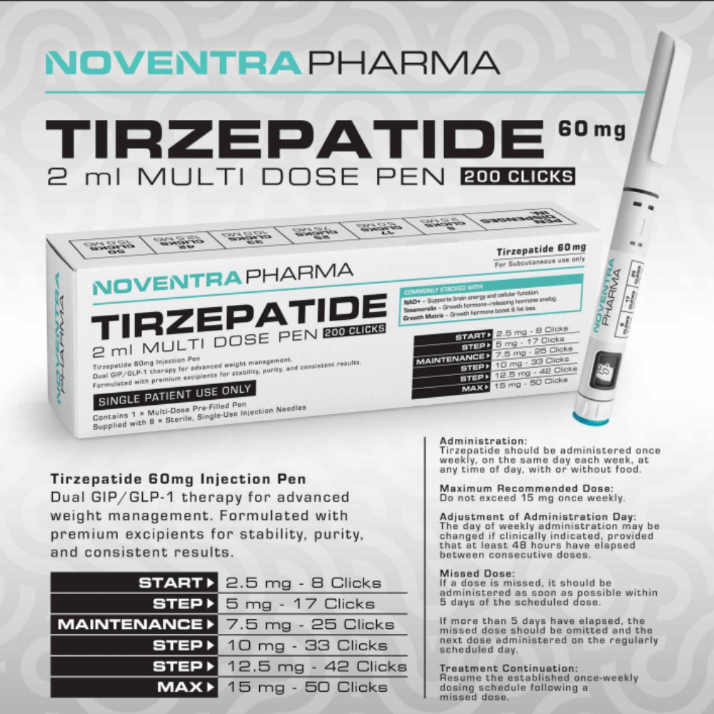 Tirzepatide 60 mg Multi Dose Pen