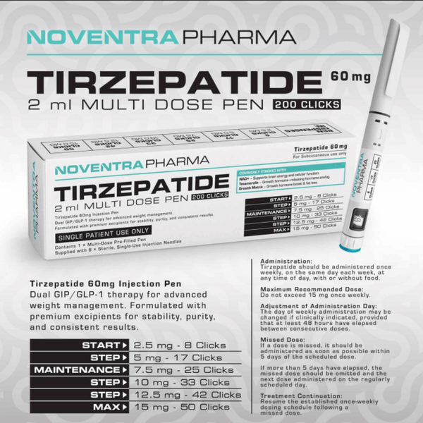 Tirzepatide 60 mg Multi Dose Pen